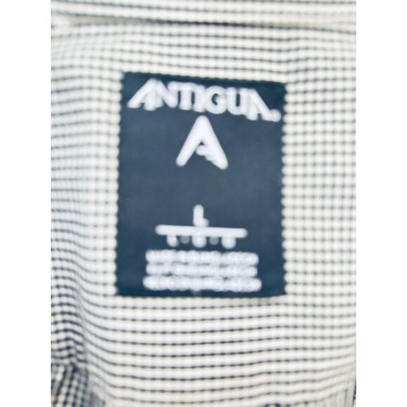 Antigua Large Univ of Missouri Black/White Checkered Button-Up Black & White - Picture 3 of 9